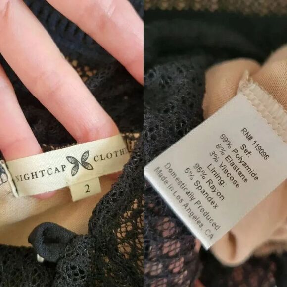 Nightcap mariabella black lace ruffle dress 2 - Picture 12 of 12